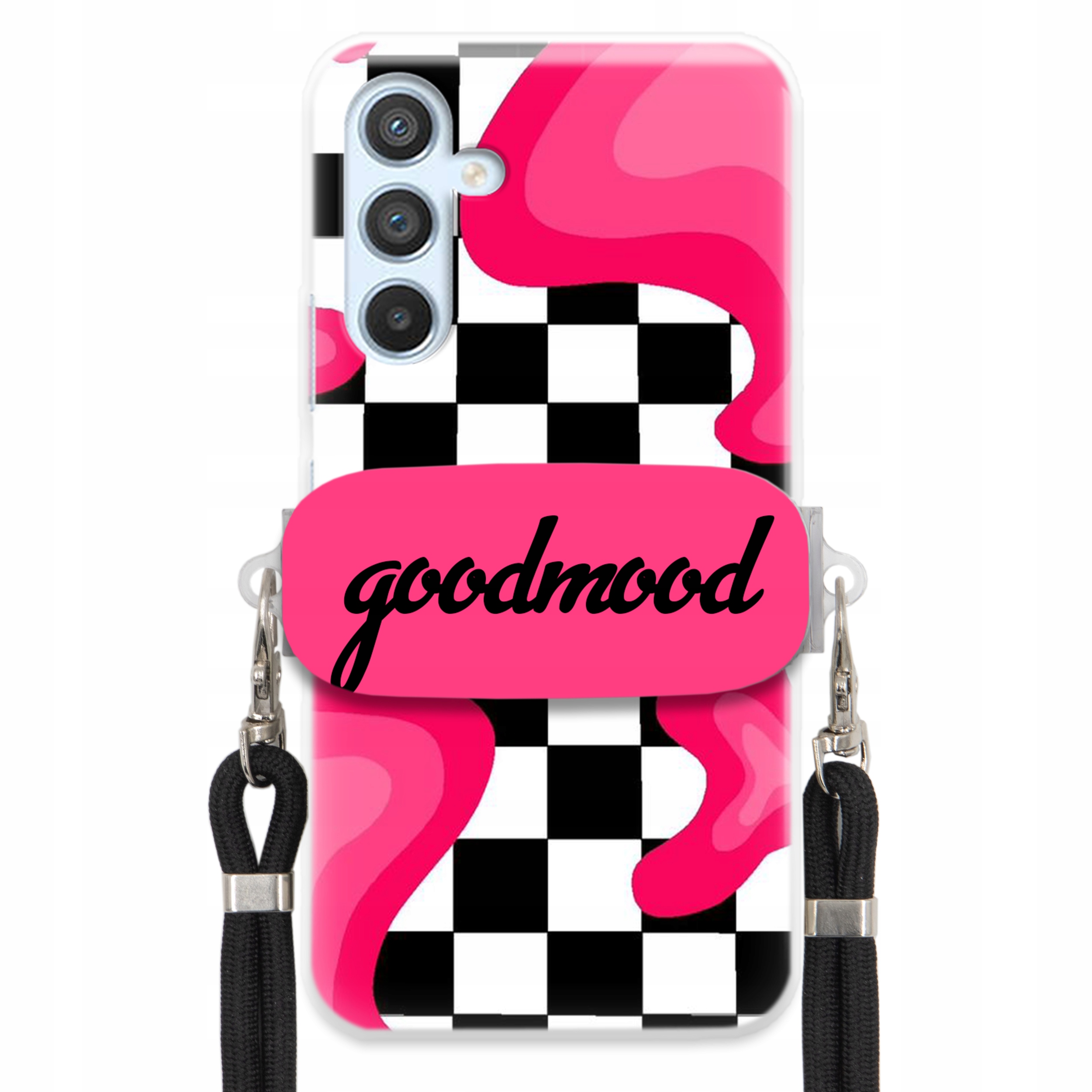 Pouzdro Pro Samsung A25 5G Sada Case Držák Na Vodítko Černá For Teen Splash