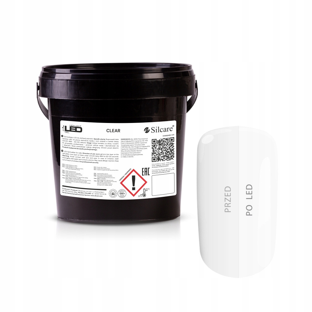 Průhledný Led Gel s vysokým světlem 1 kg