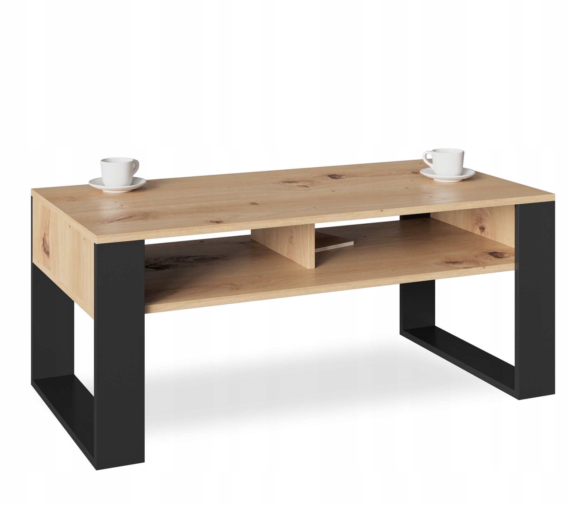 

Stolik kawowy ST7 artisan czarny ława loft retro