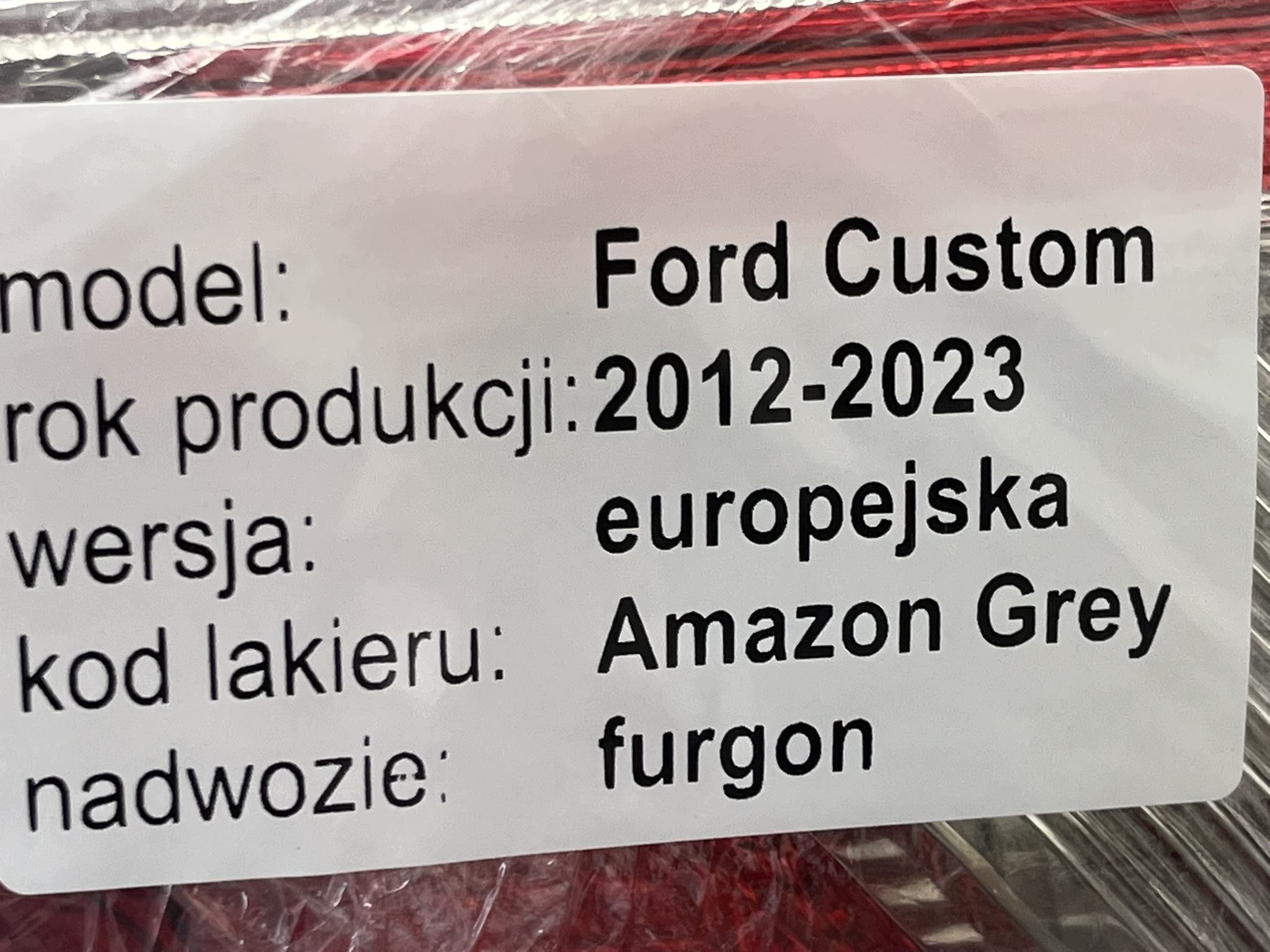 FORD TRANSIT CUSTOM LIFT 18-22 light rear right BK2113404AJ EUROPA