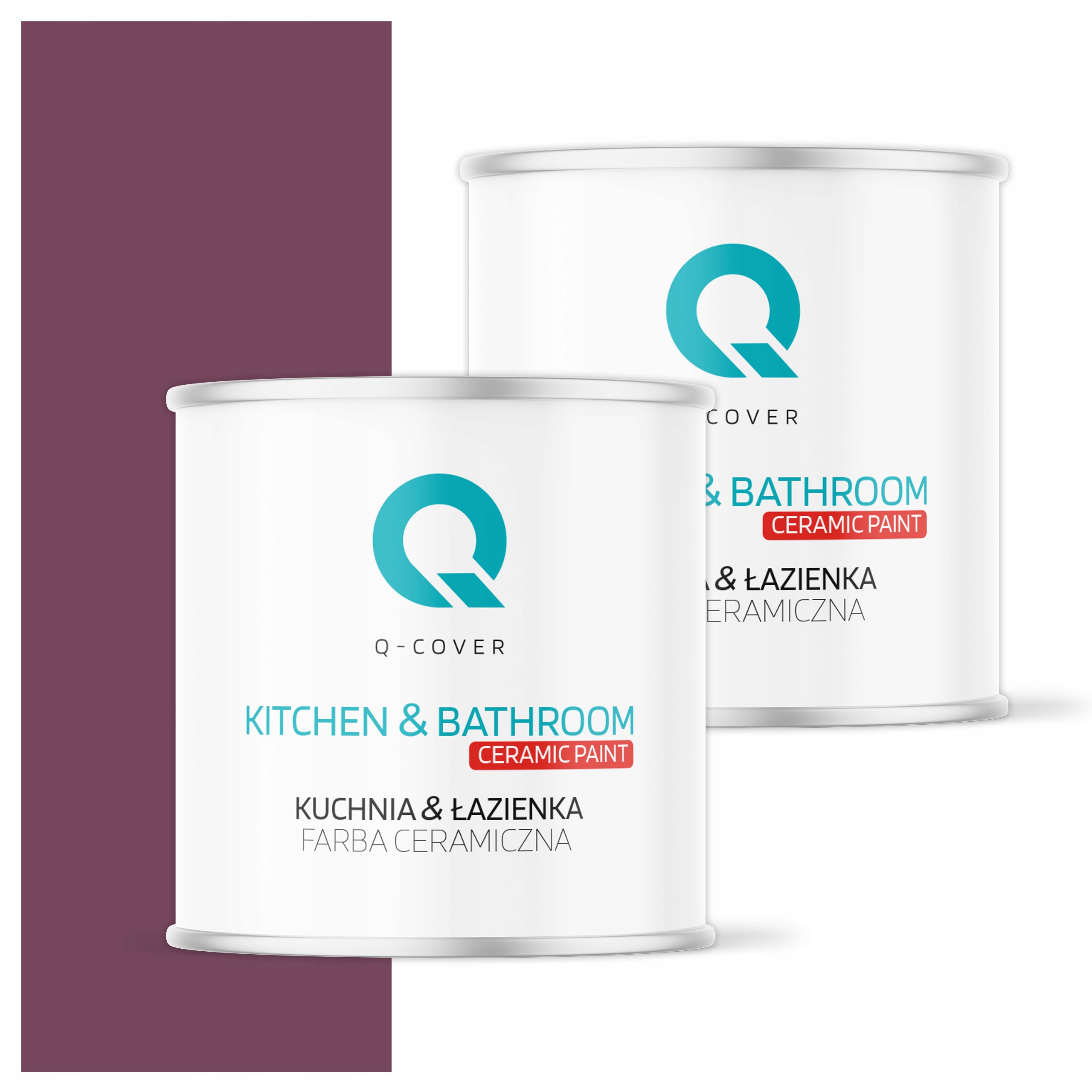 Farba do kuchyne a kúpeľne Umývateľná 2L Hlboká matná farba Bordová H2809