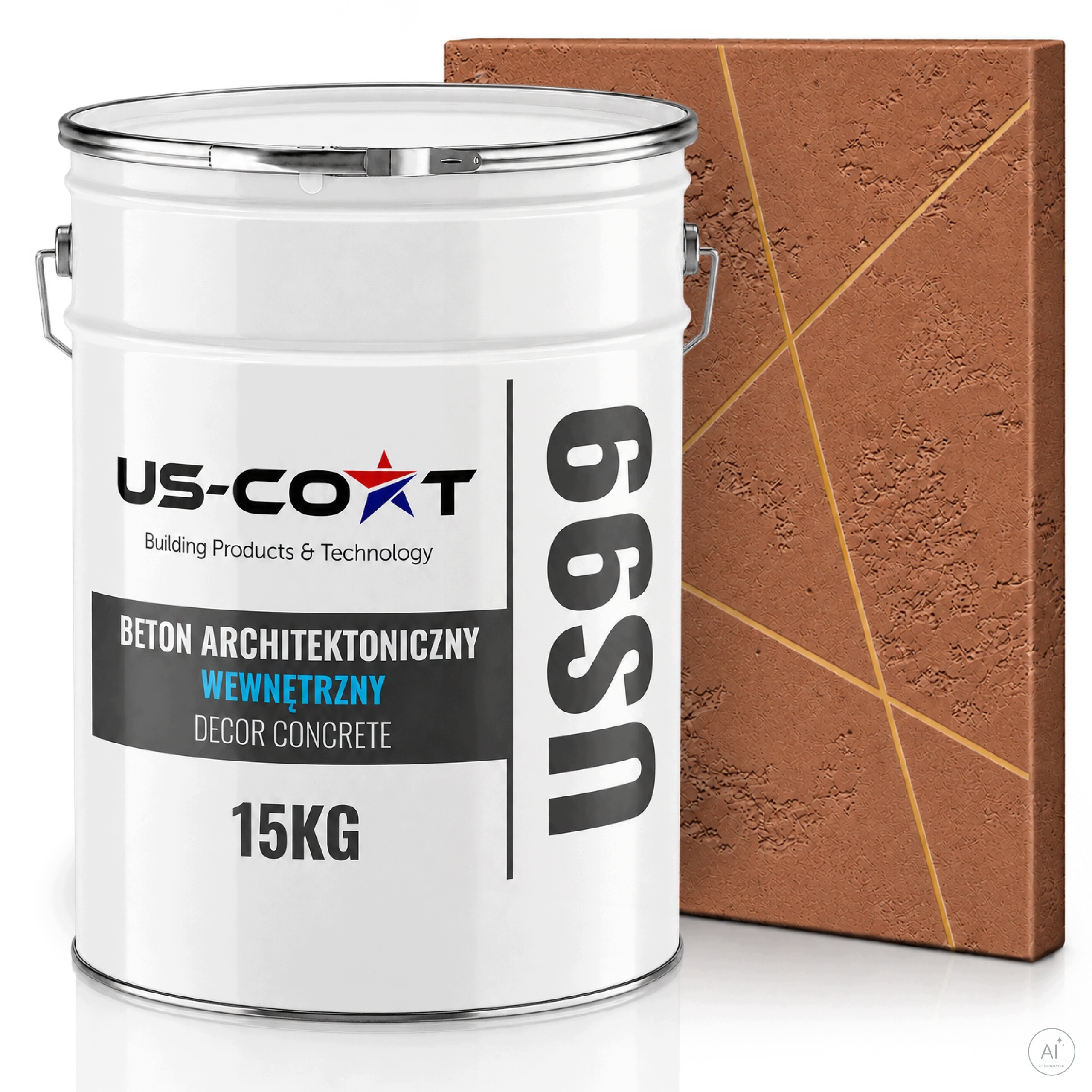 Vnitřní Architektonický Beton Barva Rezavá F336 10m2 15kg Omítka Na Zeď