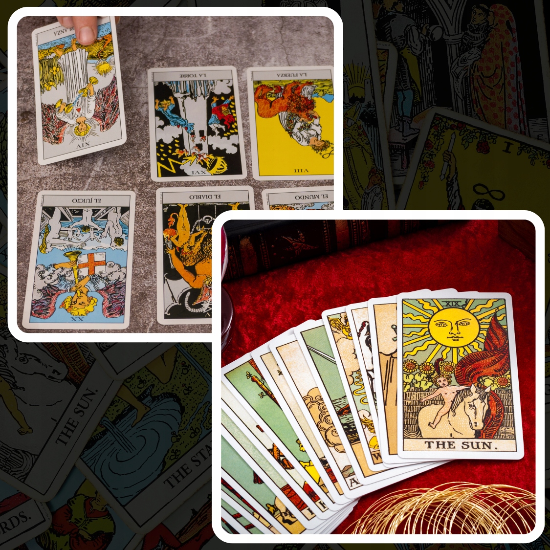 ZESTAW KLASYCZNYCH KART TAROTA THE RIDER TAROT 78 SZTUK WRÓŻBY Z KART Wiek gracza 15-18 lat 18+