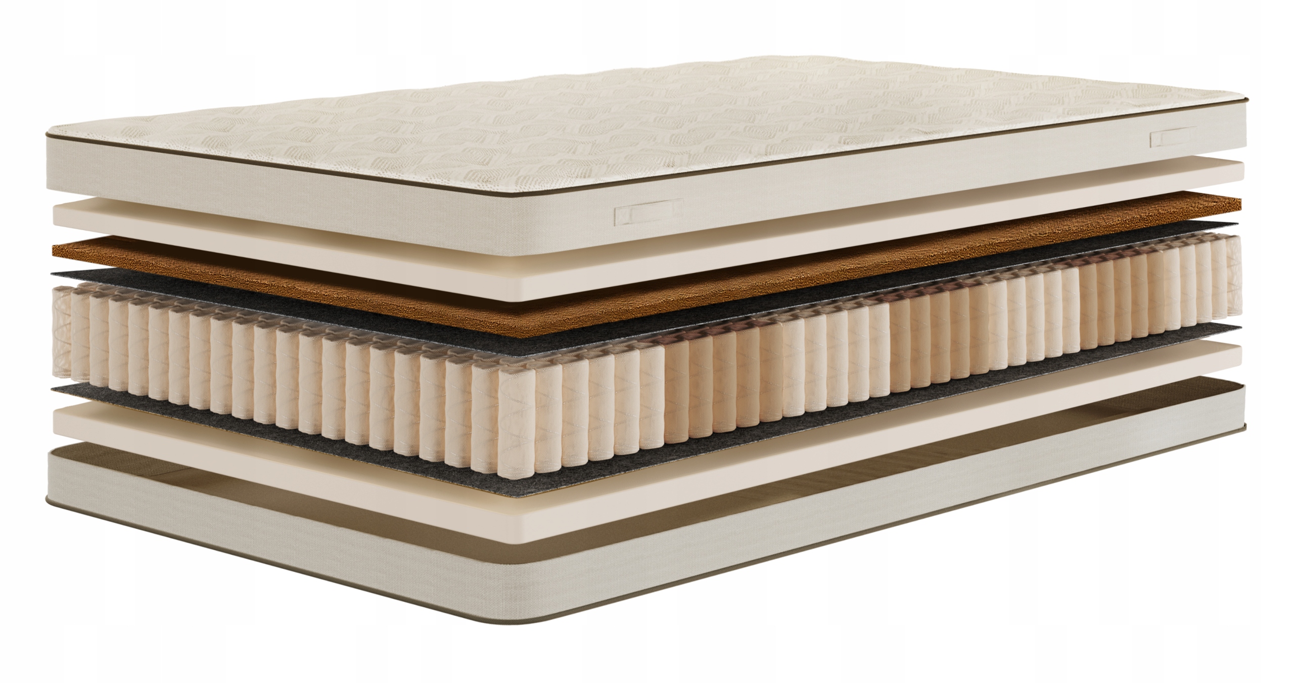 Materac 160x200 Kieszeniowy Multipocket Kokos Visco Multi Costmary