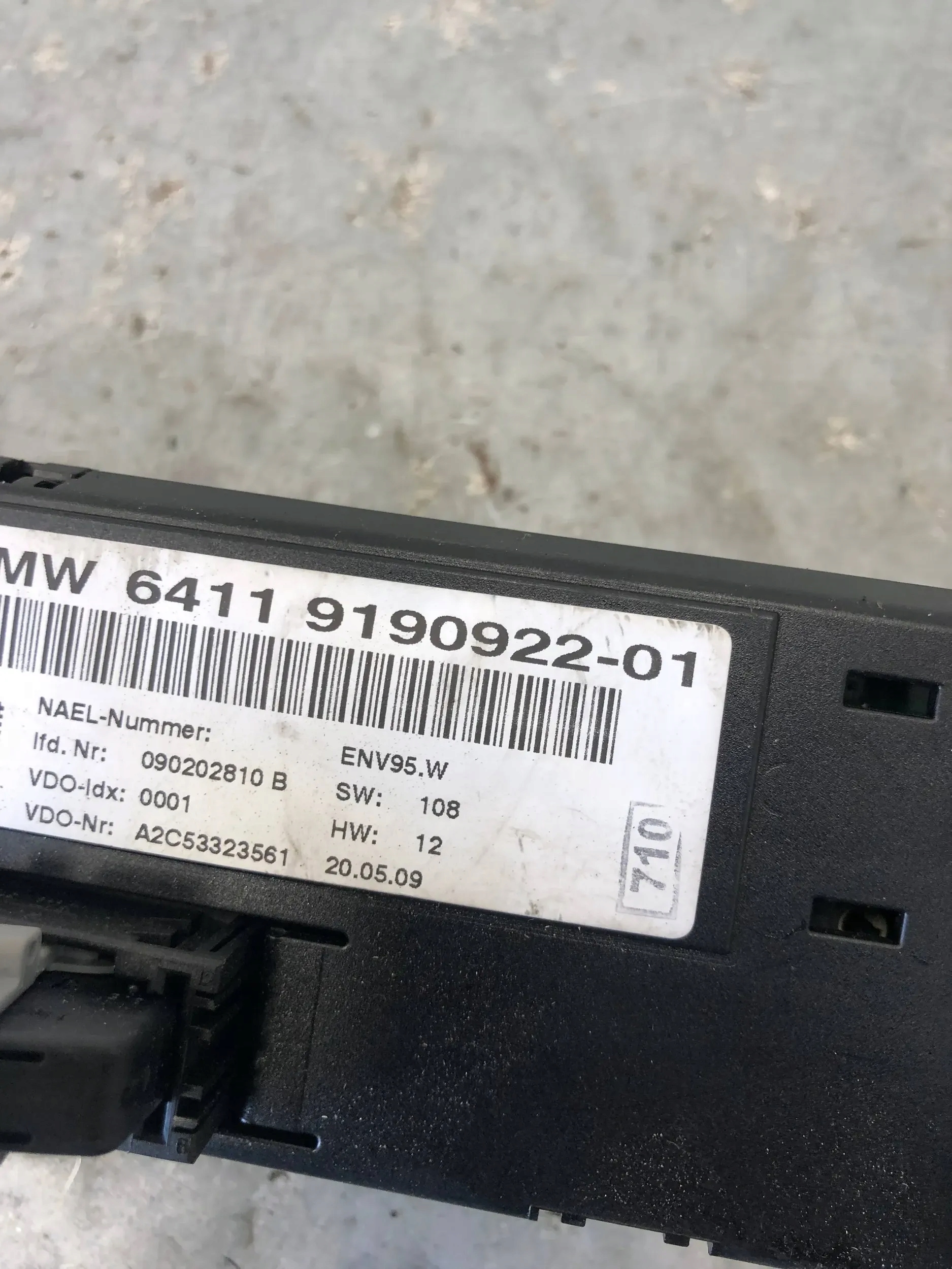 Unite commande clima BMW E87 9190922