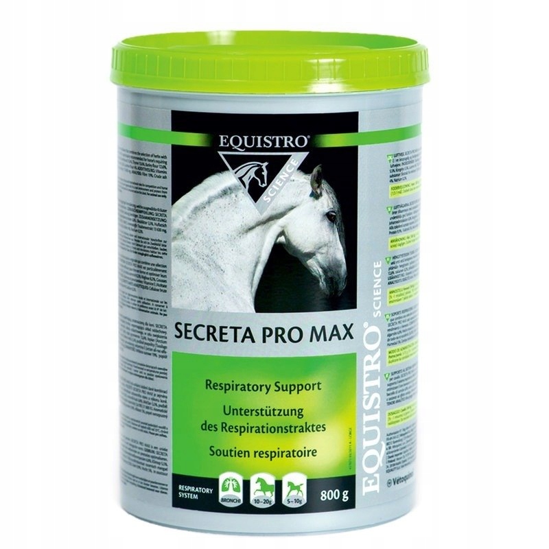 Equistro Secreta Pro Max Wspiera Układ Oddechowy dla koni 800 g