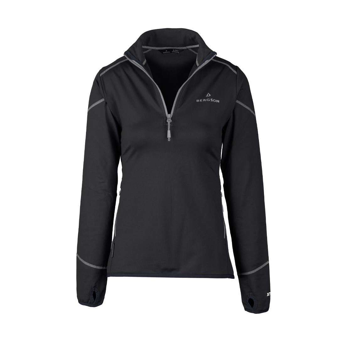 Bluza Bergson Sportowa Damska Swiftlayer half zip Vtx Black rozmiar L