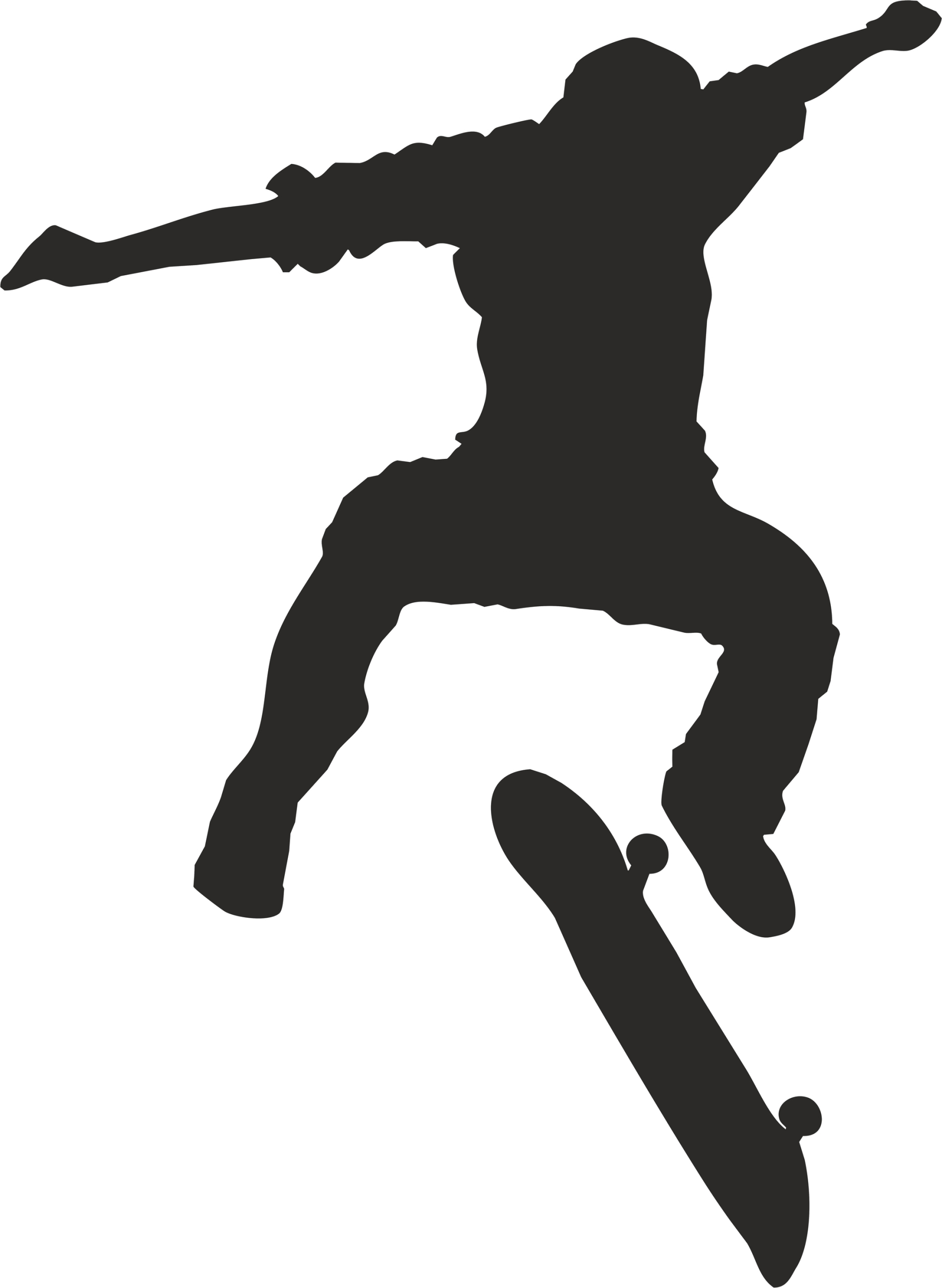 NAKLEJKA ŚCIENNA DESKOROLKA SKATE