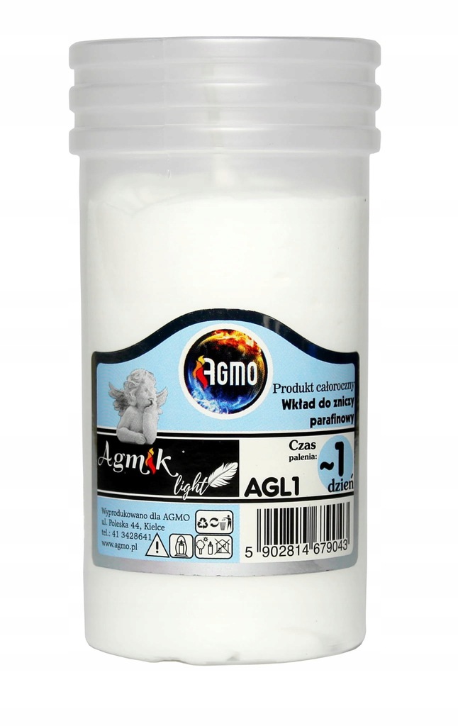 WKŁAD PARAFINOWY DO ZNICZY NA LATO 1 DZIEŃ