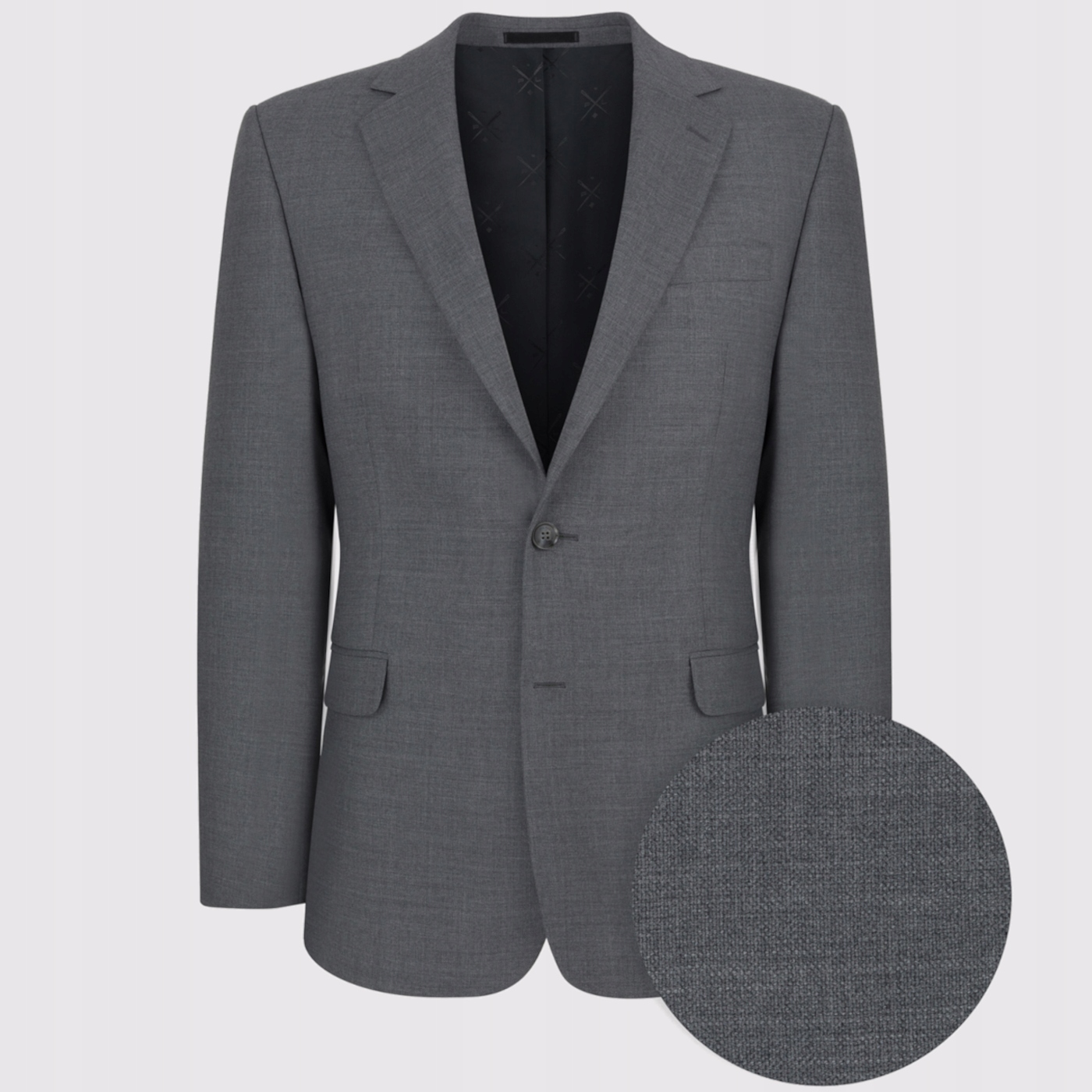 Šedá jednořadá sako 100% vlna Pako Lorente 182/52