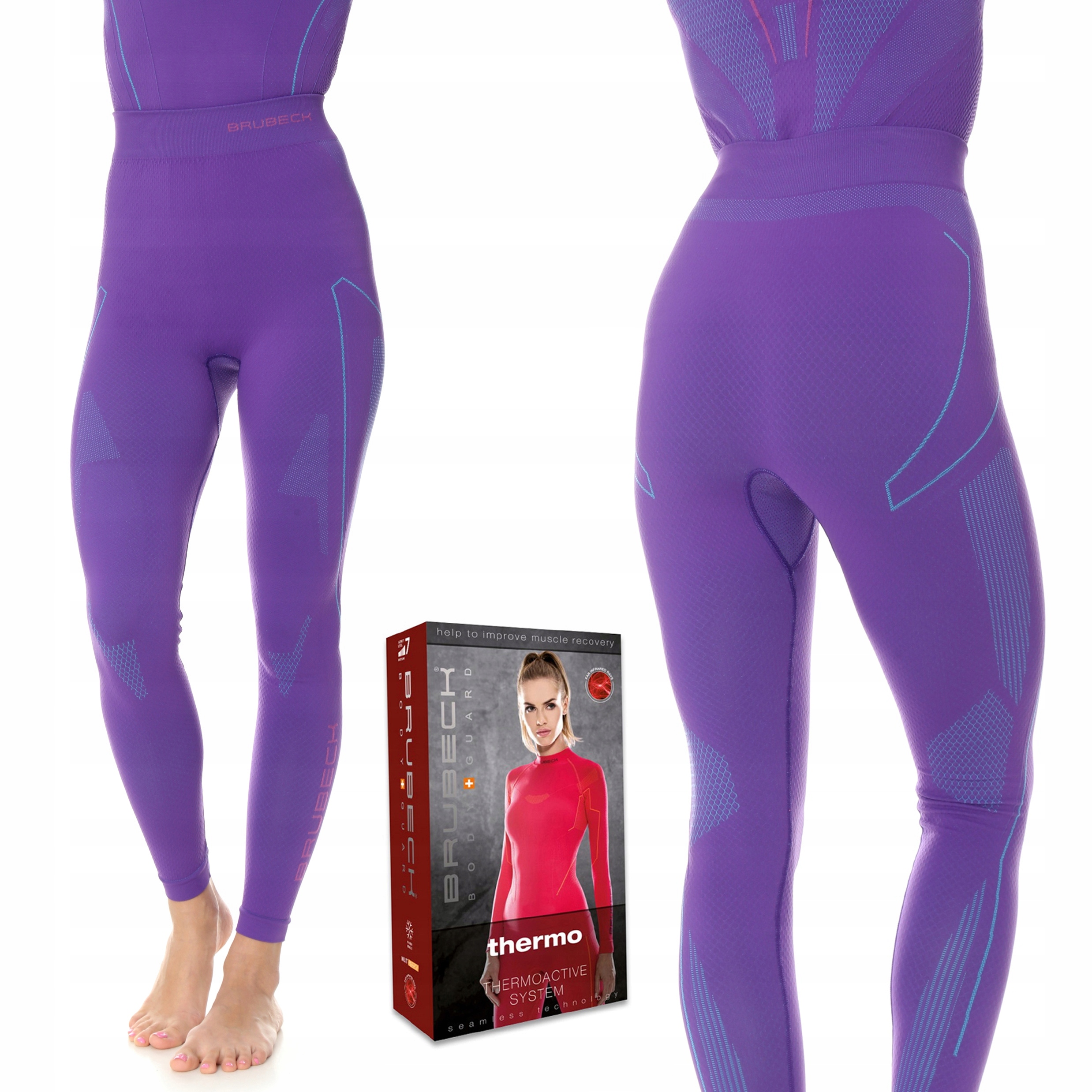 Dámské Termoaktivní lyžařské legíny Zimní kalhoty Brubeck Thermo XL