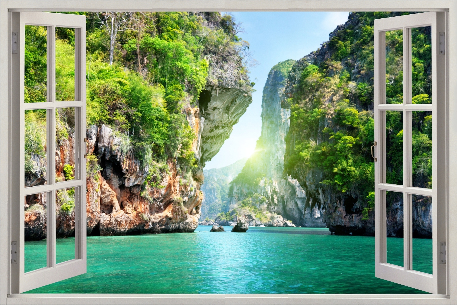 

Obraz widok przez okno tajlandia egzotyka 120x80cm