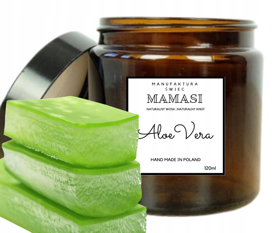 

Aloe Vera Świeczka Sojowa 120ML Świeca
