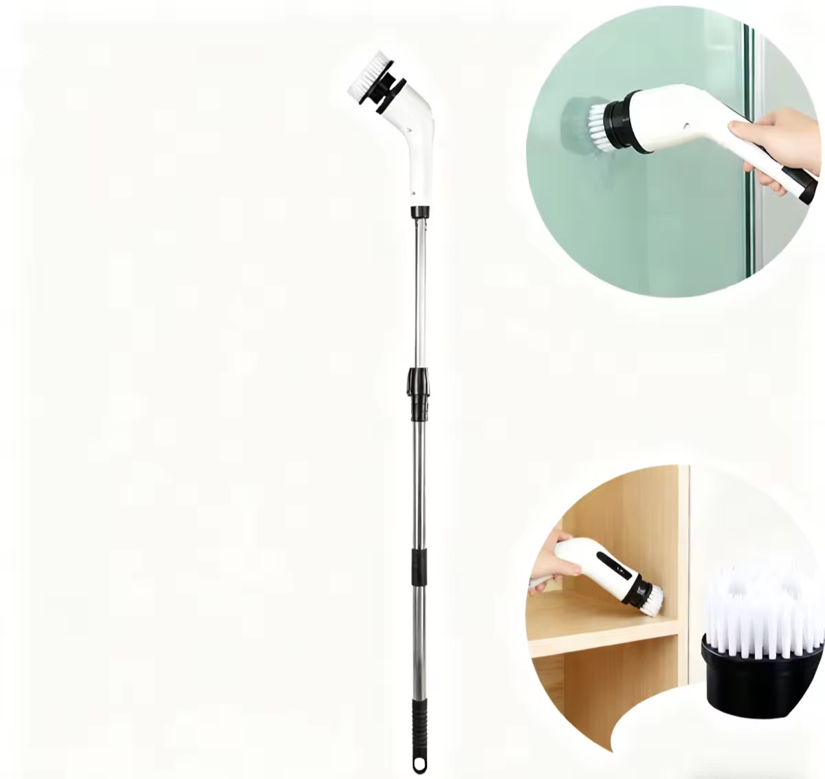 Levně Nastavitelná Rotační Pračka S Elektrickým Čisticím Kartáčem Na Vanu