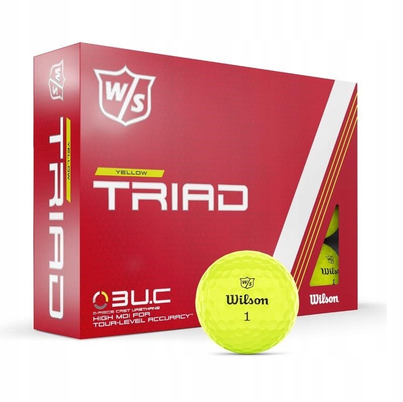 Golfové míčky Wilson Staff Triad (žluté, 12 ks)