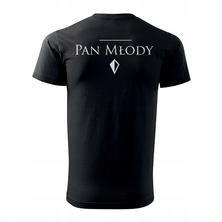

KT078- 3XL/ Koszulka na Kawalerski Pan Młody czerń