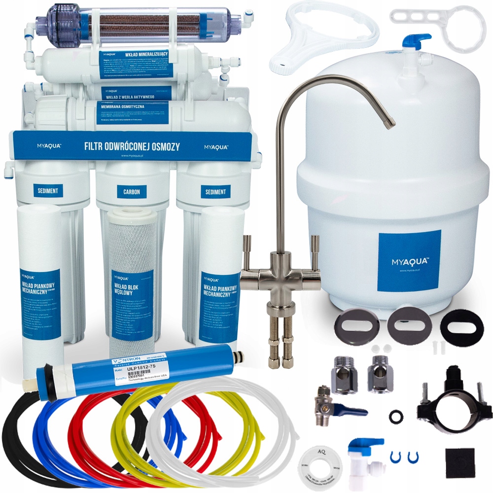 Filtr do vody Reverzní Osmoza RO7 Kohoutek Satén