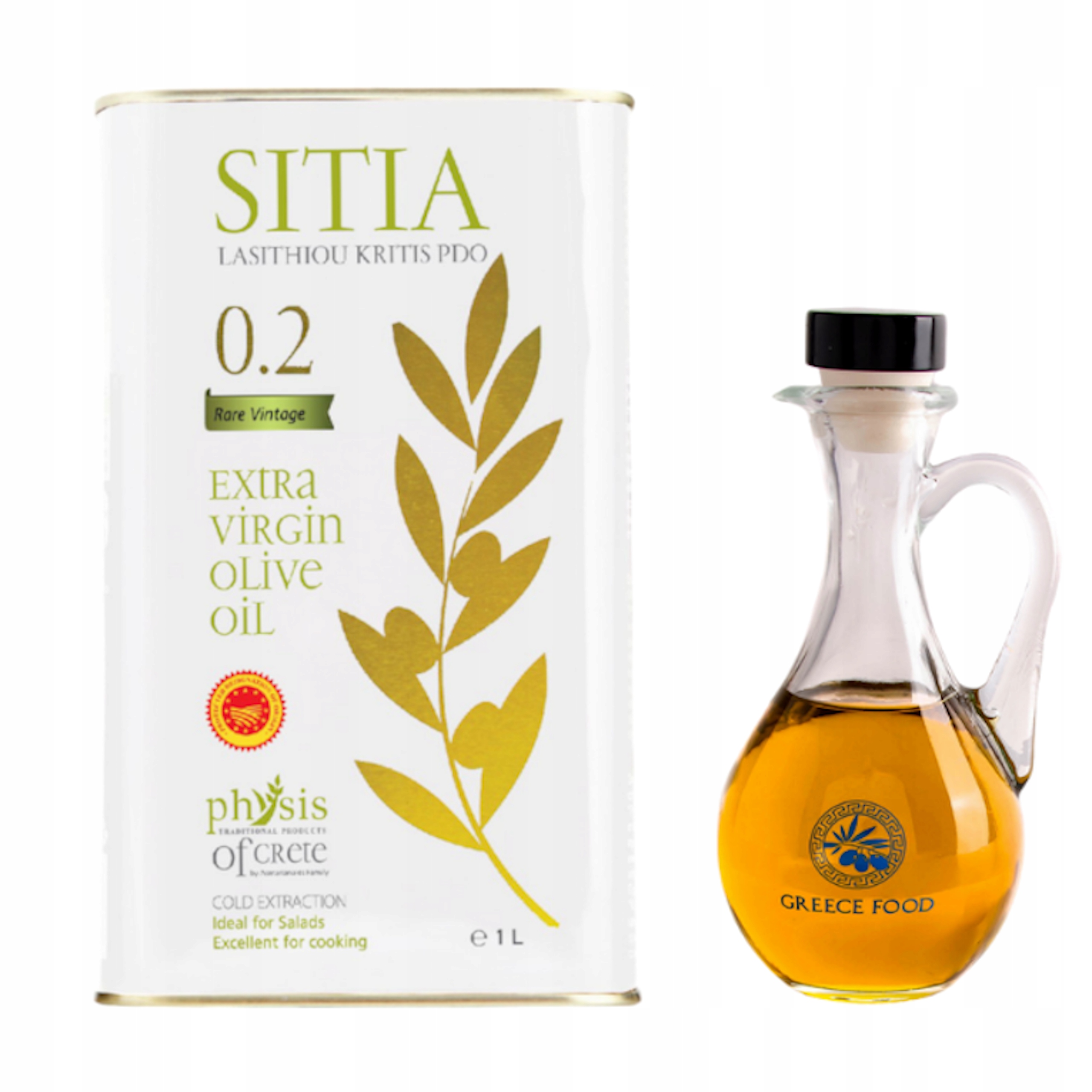 Levně Řecký olivový olej Physis of Crete 0.2 Extra Virgin Sitia 1 l láhev