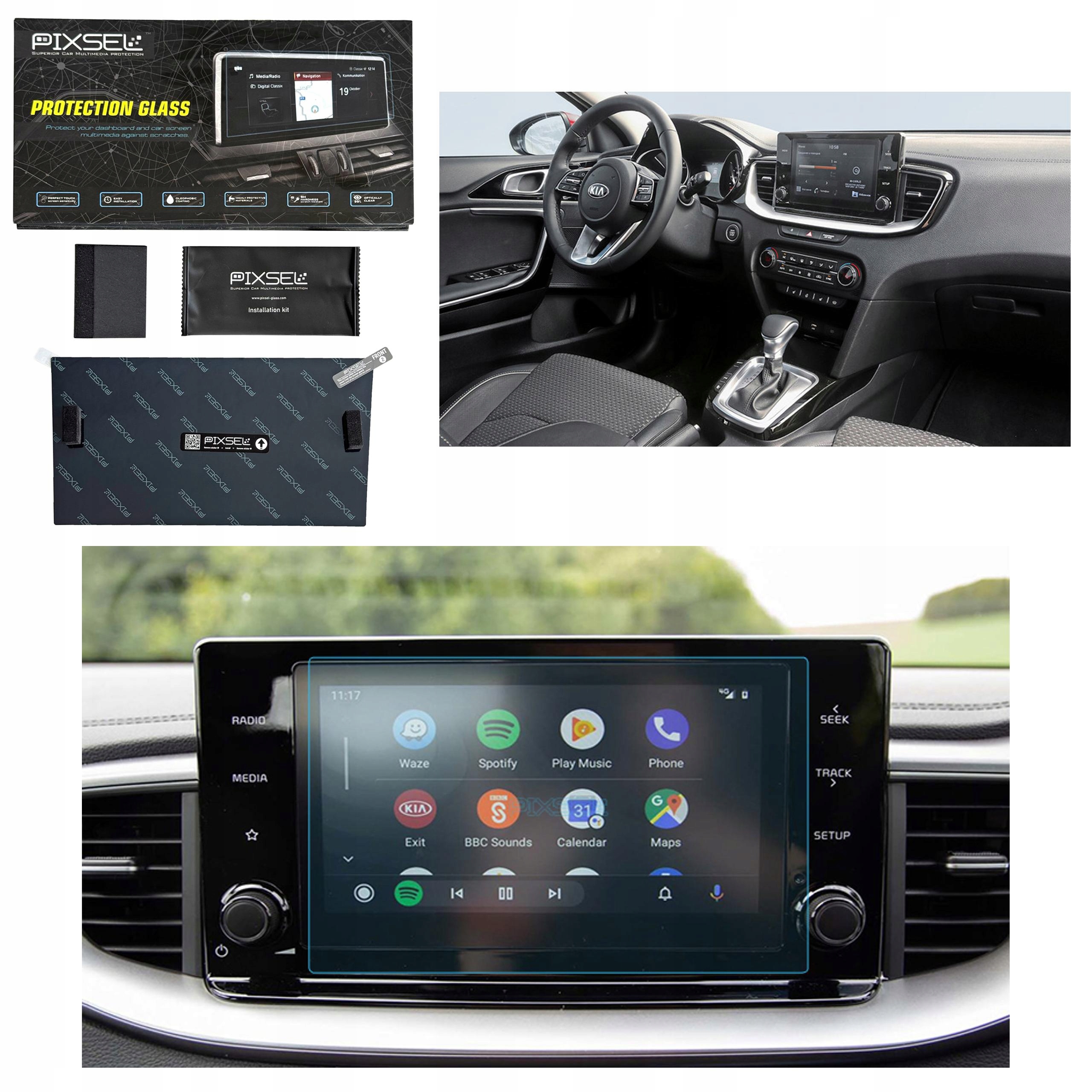 Antyodciskowe Matowe Szkło Ochronne Kia XCEED-9“ 2019-na monitor