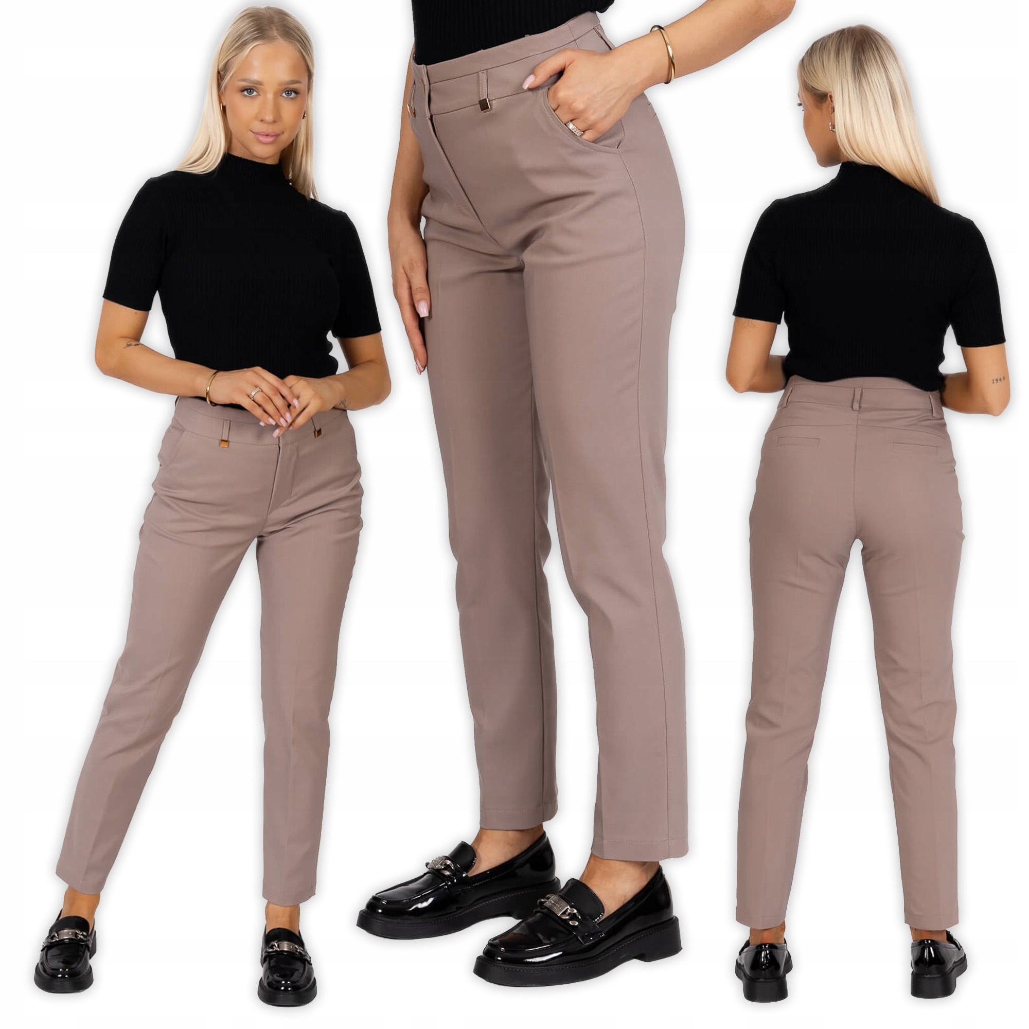 Elegantní dámské doutníkové kalhoty Bb 7/8 Fango 36