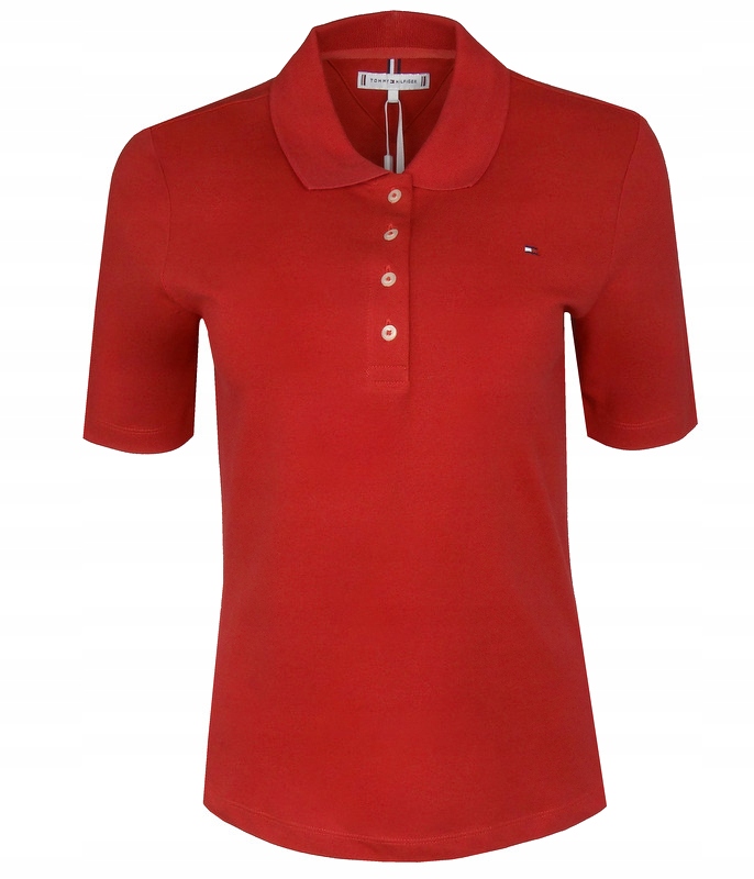 Tommy Hilfiger, dámské polo, červené, L
