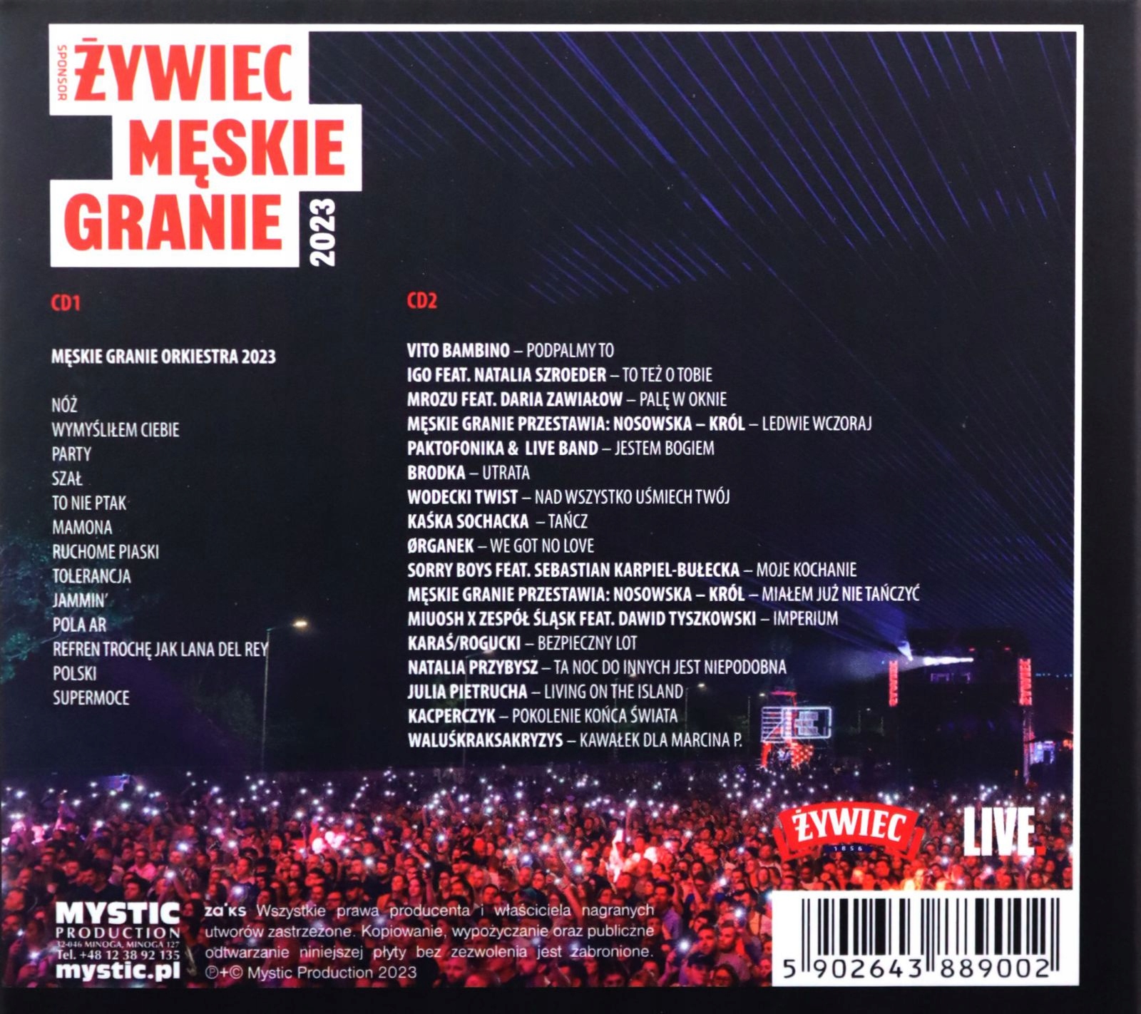 MĘSKIE GRANIE 2023 (DIGIPACK) [2CD] Gatunek rock