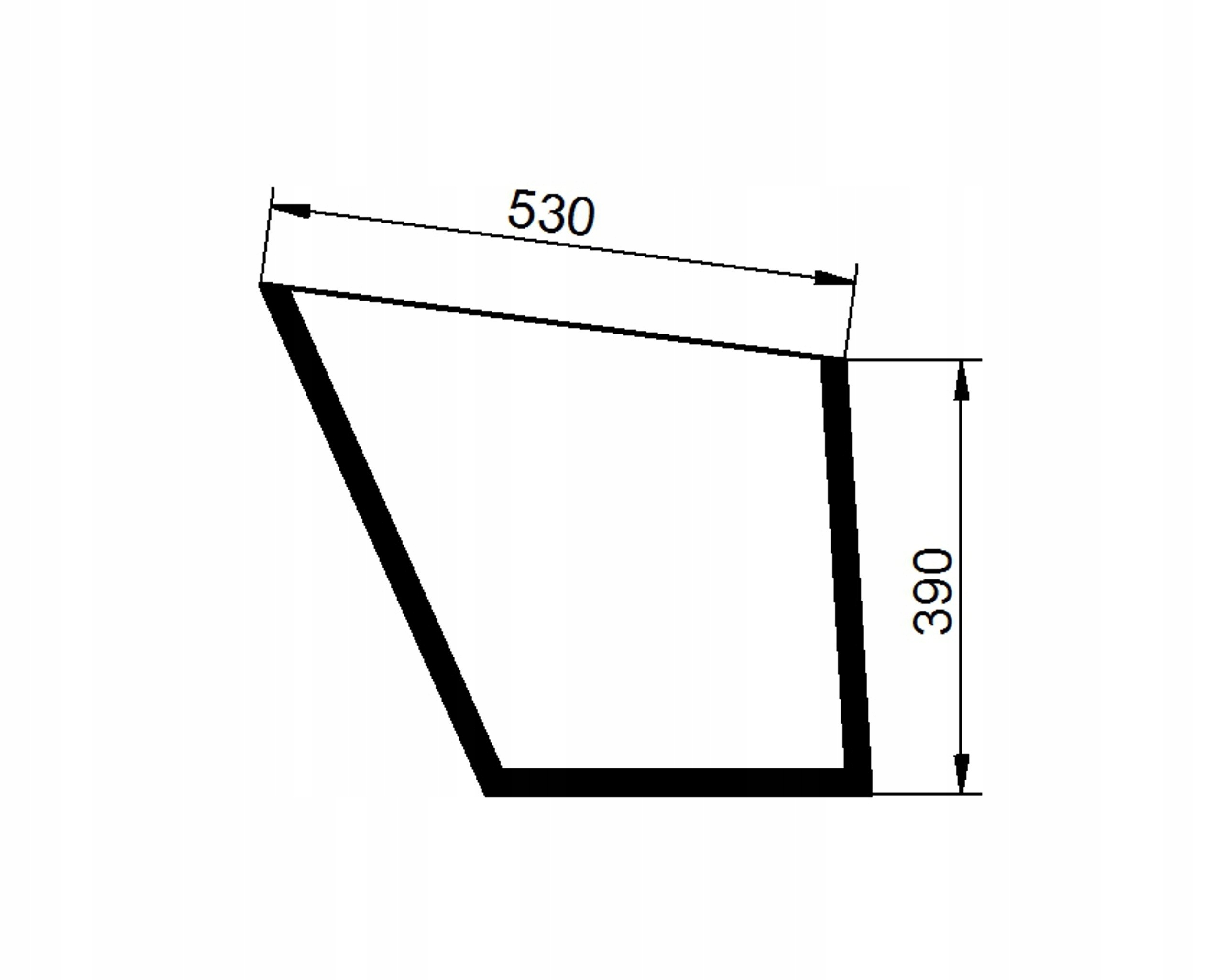 sklo Valtra Valmet A 600-900 205-865 dveře doln P