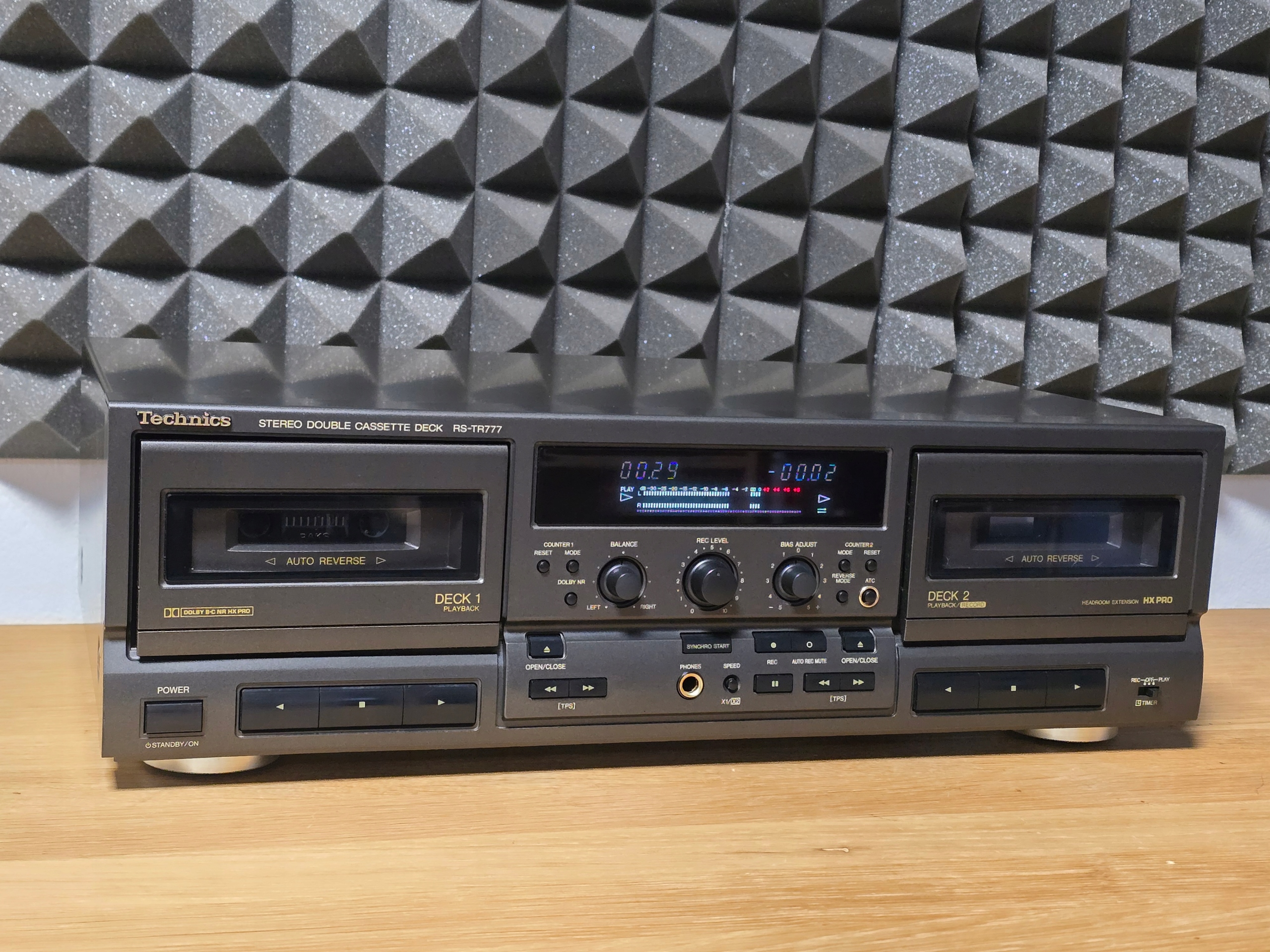 TECHNICS RS-TR777 MAGNETOFON DECK DWUKASETOWY PIĘKNY STAN NAGRYWA JAK !