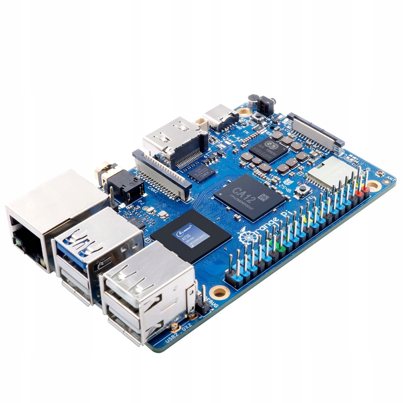 Orange Pi 4 Pro 8GB LPDDR5 WiFi Bluetooth 3TOPS 8jádrový 2GHz Allwinner A733