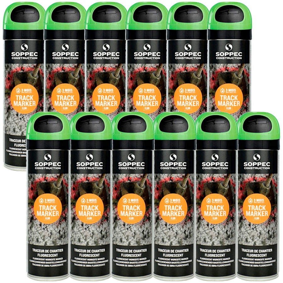 

Soppec Farba geodezyjna zielona Track Marker 12szt