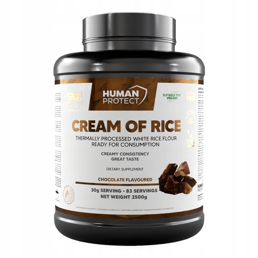 Human Protect Cream Of Rice 2500g Rýžový Kleik Sacharidy Čokoládový