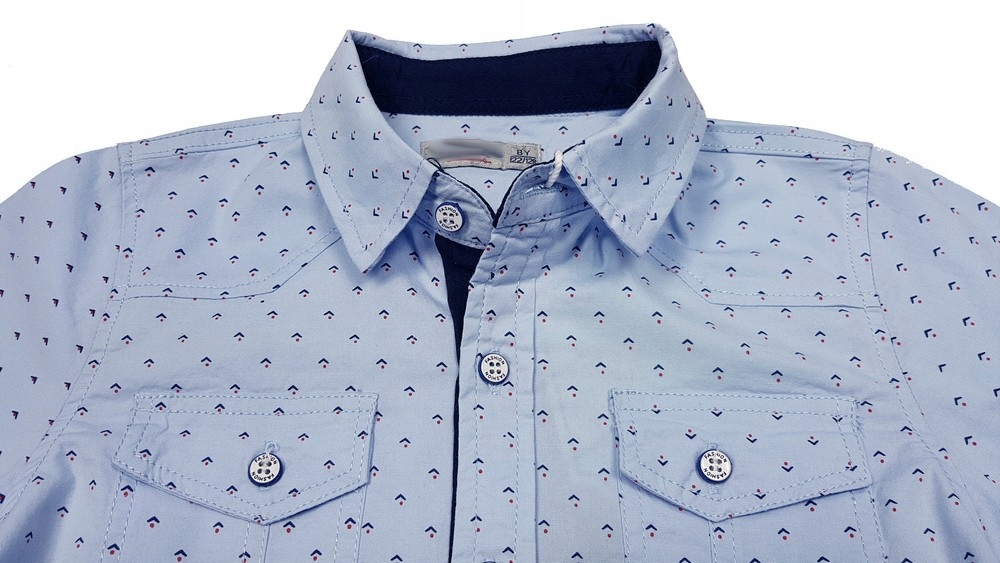 KOSZULA bawełniana KORDA r 10 - 122 BLUE + gratis Płeć chłopcy