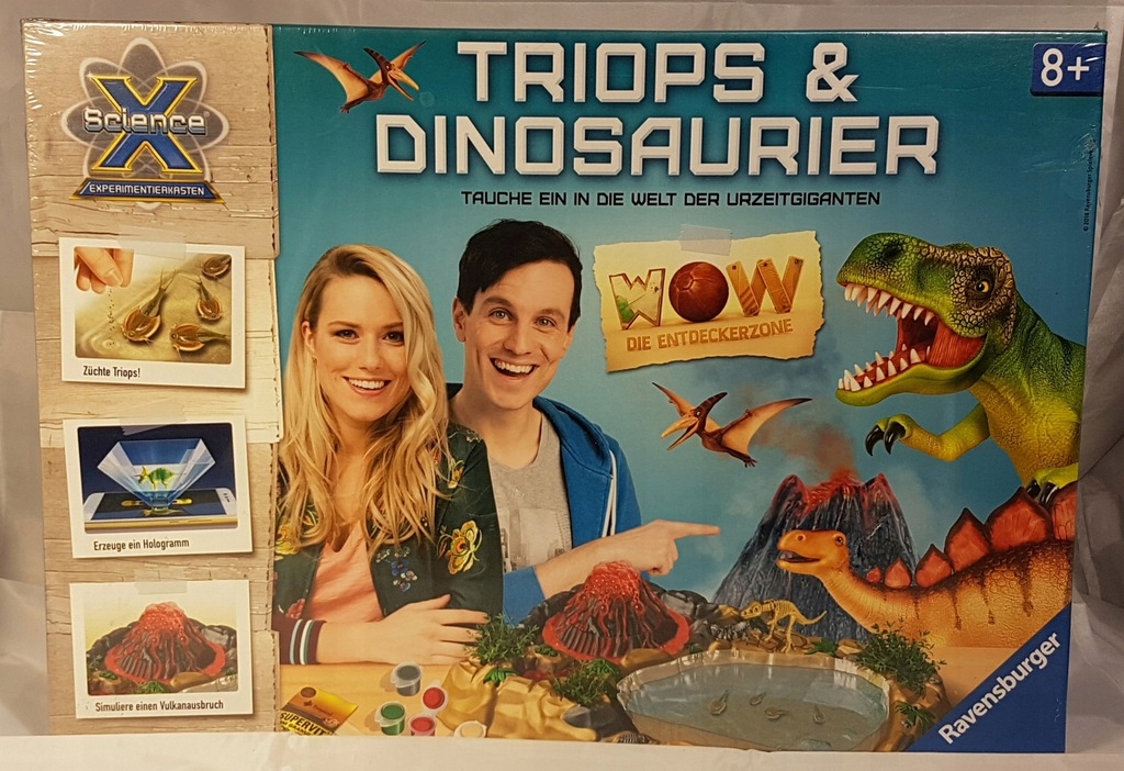 Ravensburger ScienceX Triopsy Dinozaury z Niemiec Minimalna liczba graczy 1