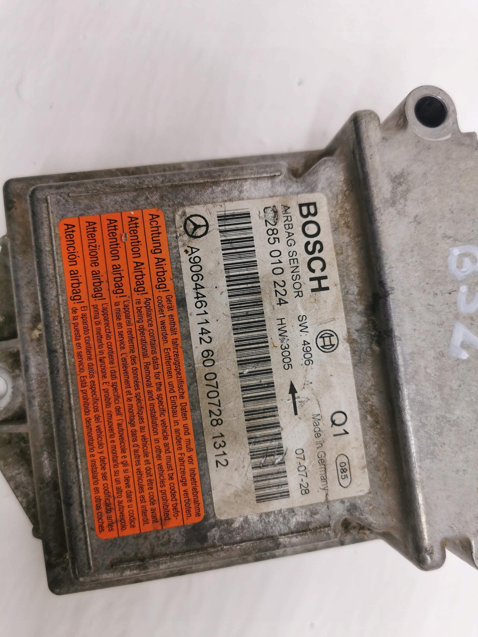 modul AIRBAG MERCEDES SPRINTER W906 0285010224