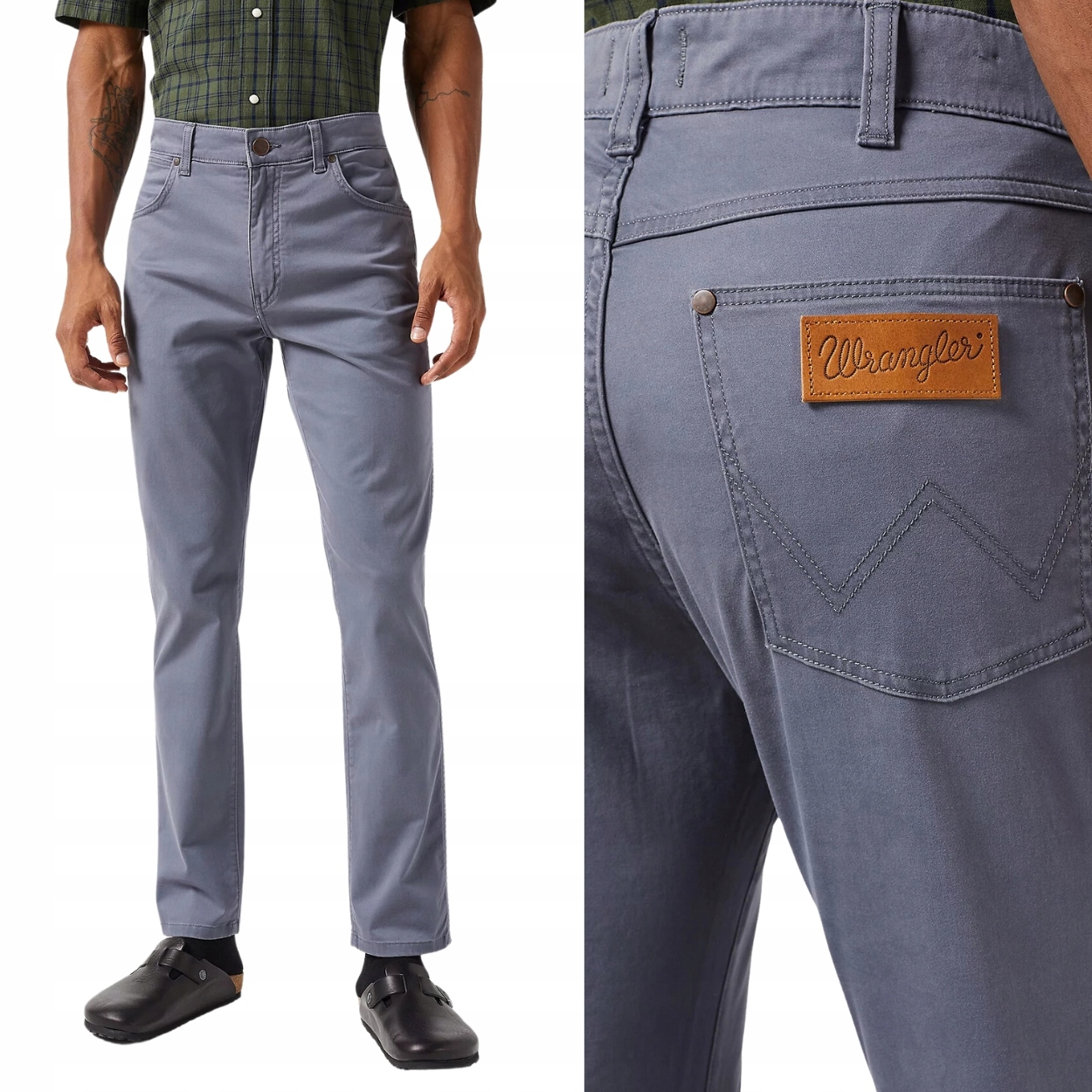 Wrangler Larston slim Turbulence zúžené látkové kalhoty W32 L32