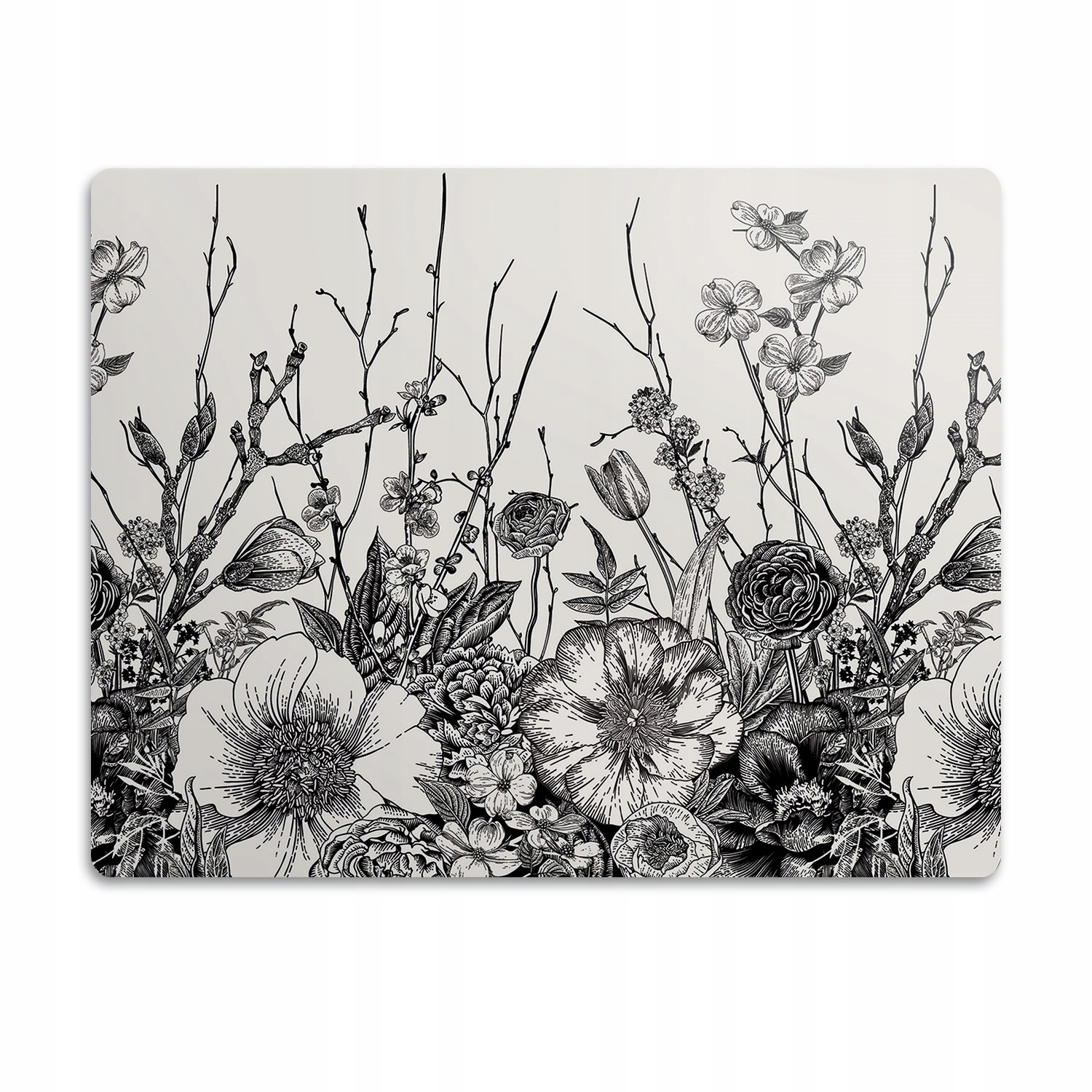 Ochranná podložka pod misky pro psa Louka květiny 90x60