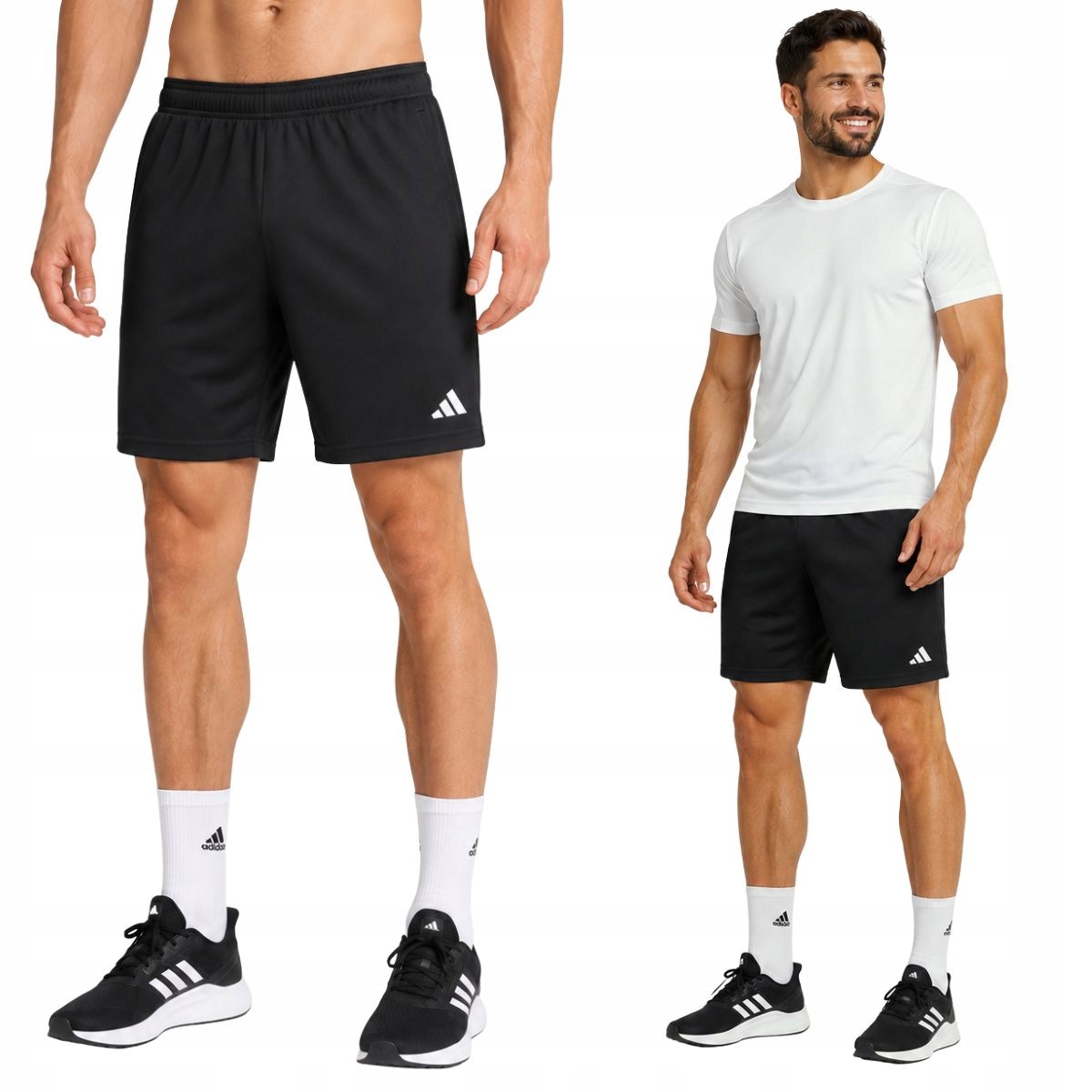 Spodenki Adidas Entrada 26 Męskie Treningowe Czarne Oddychające r. M