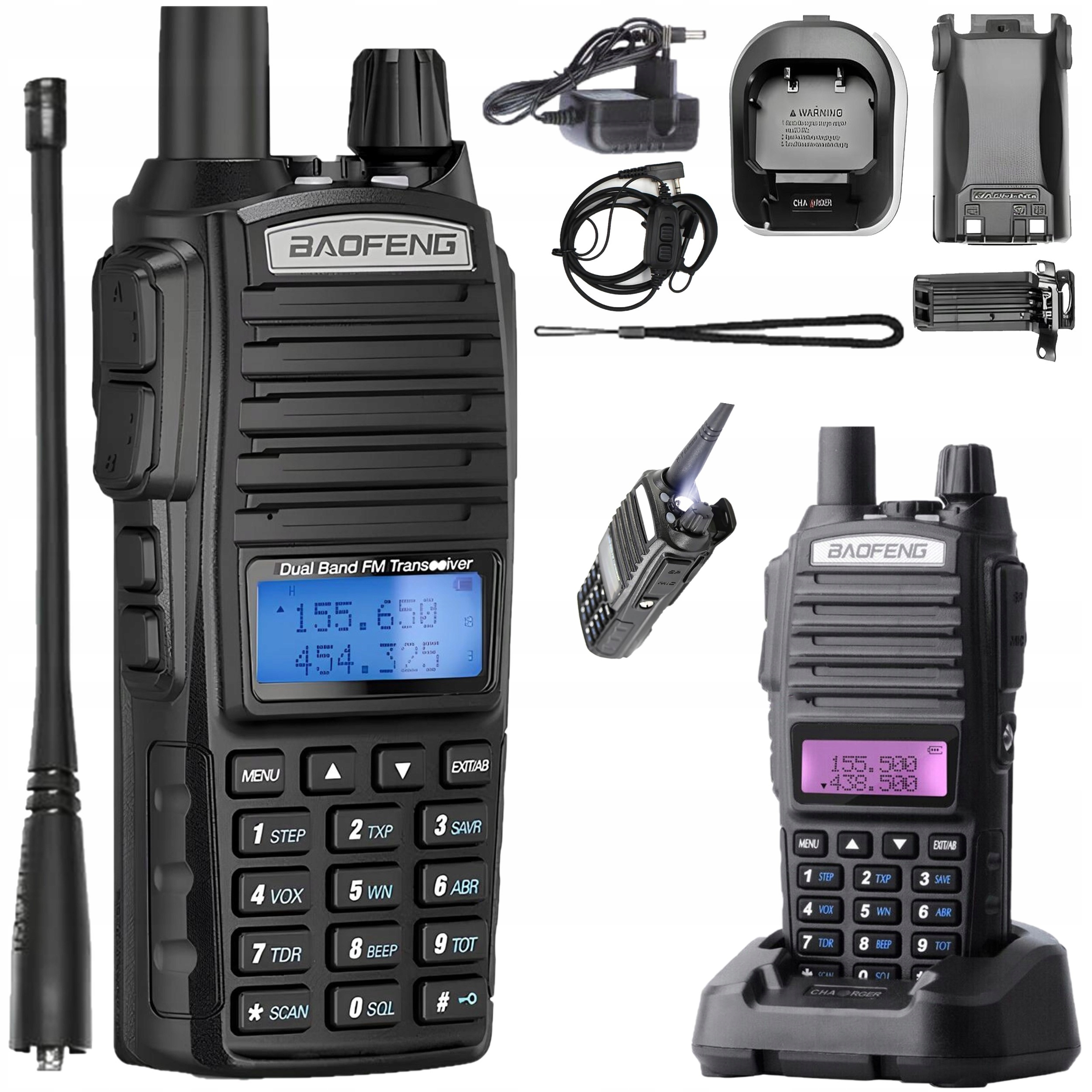 Radiotelefon Baofeng UV-82 HTQ 2800 mAh z Dual Watch