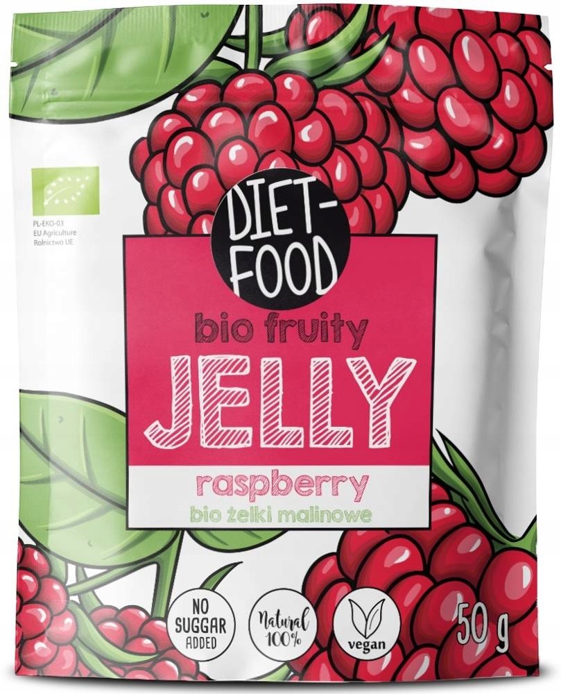 Żelki Owocowe Malina Bez Cukru Słodycze DLA DZIECI