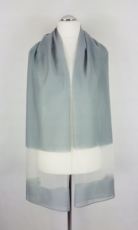 129 Elegancki SZAL na sukienkę SZARY Rodzaj szal