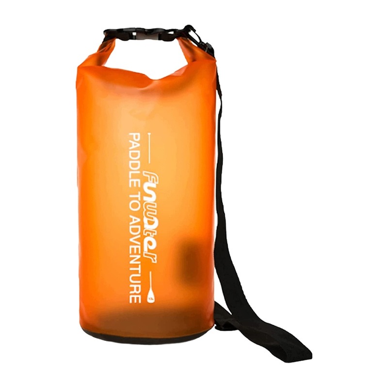 FunWater Worek Wodoszczelny Dry Bag Torba 10L Na Kajak Plażę Pomarańczowy