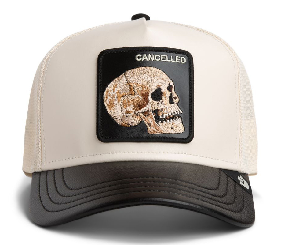 Goorin Bros. kšiltovka trakerka Faux Leather Skull lebka