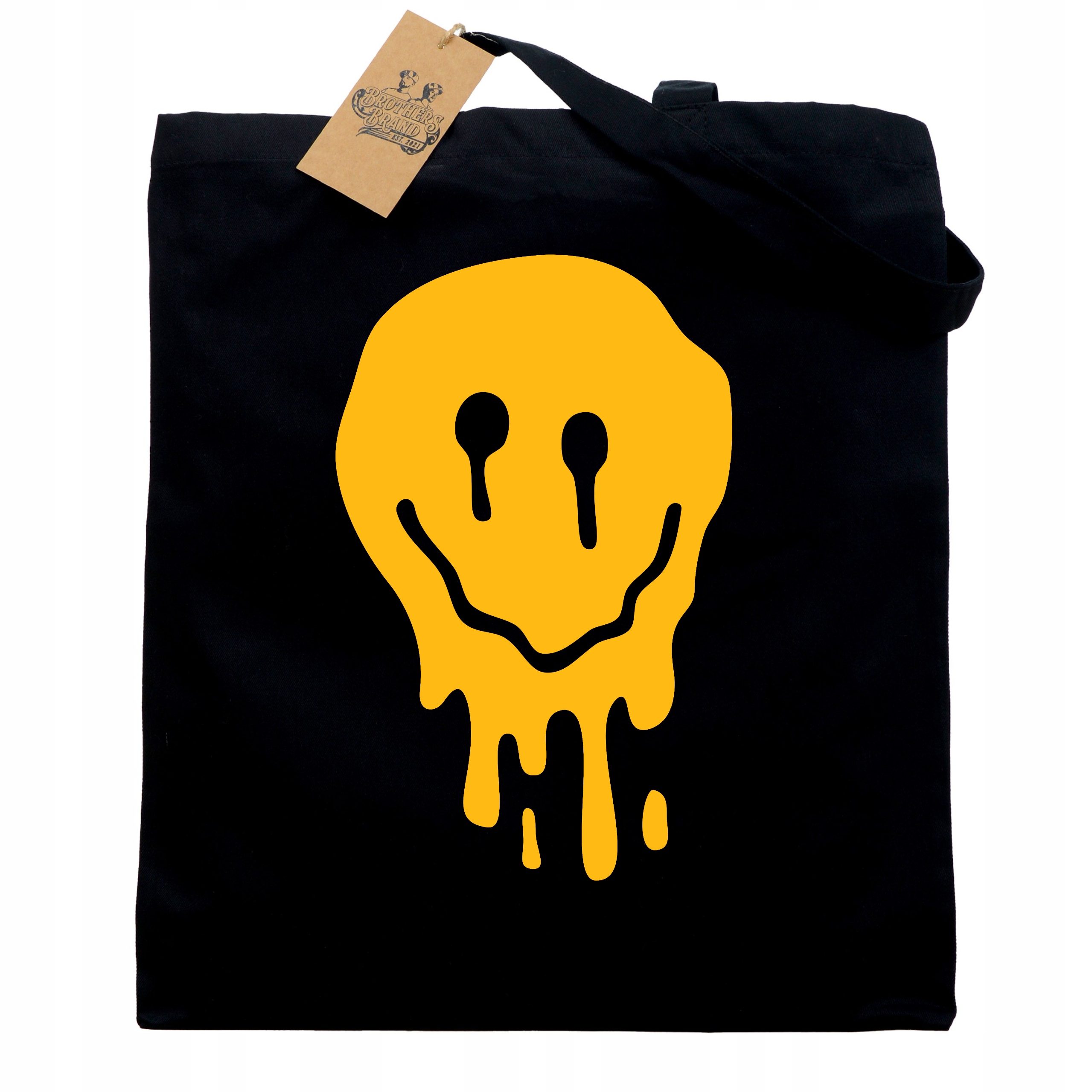 Torba bawełniana shopper eco SMILE emotka buźka