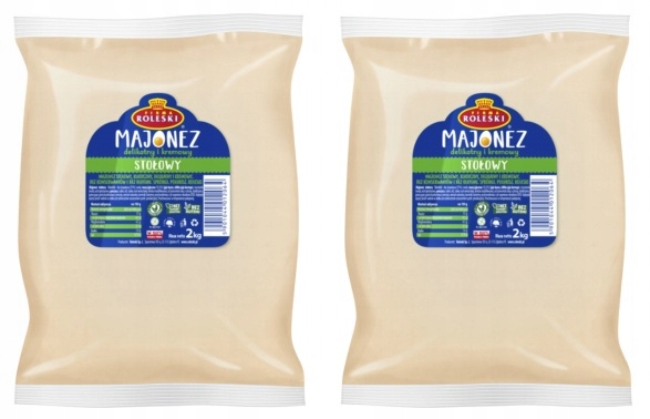 Levně 2x 2 kg Roleski stolní majonéza sáček Karton