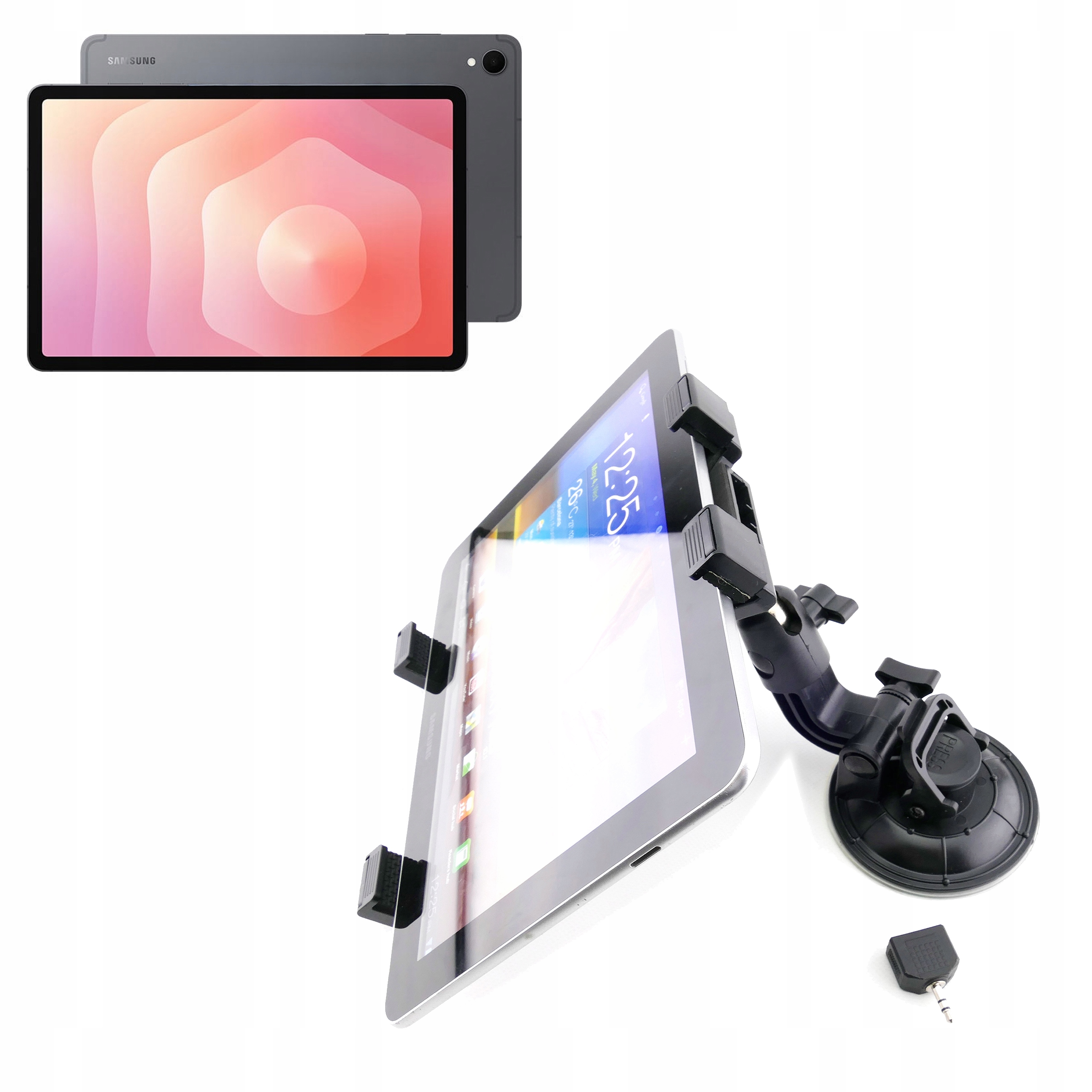 Solidny Uchwyt samochodowy na szybę szyby do tabletu Samsung Galaxy Tab S11