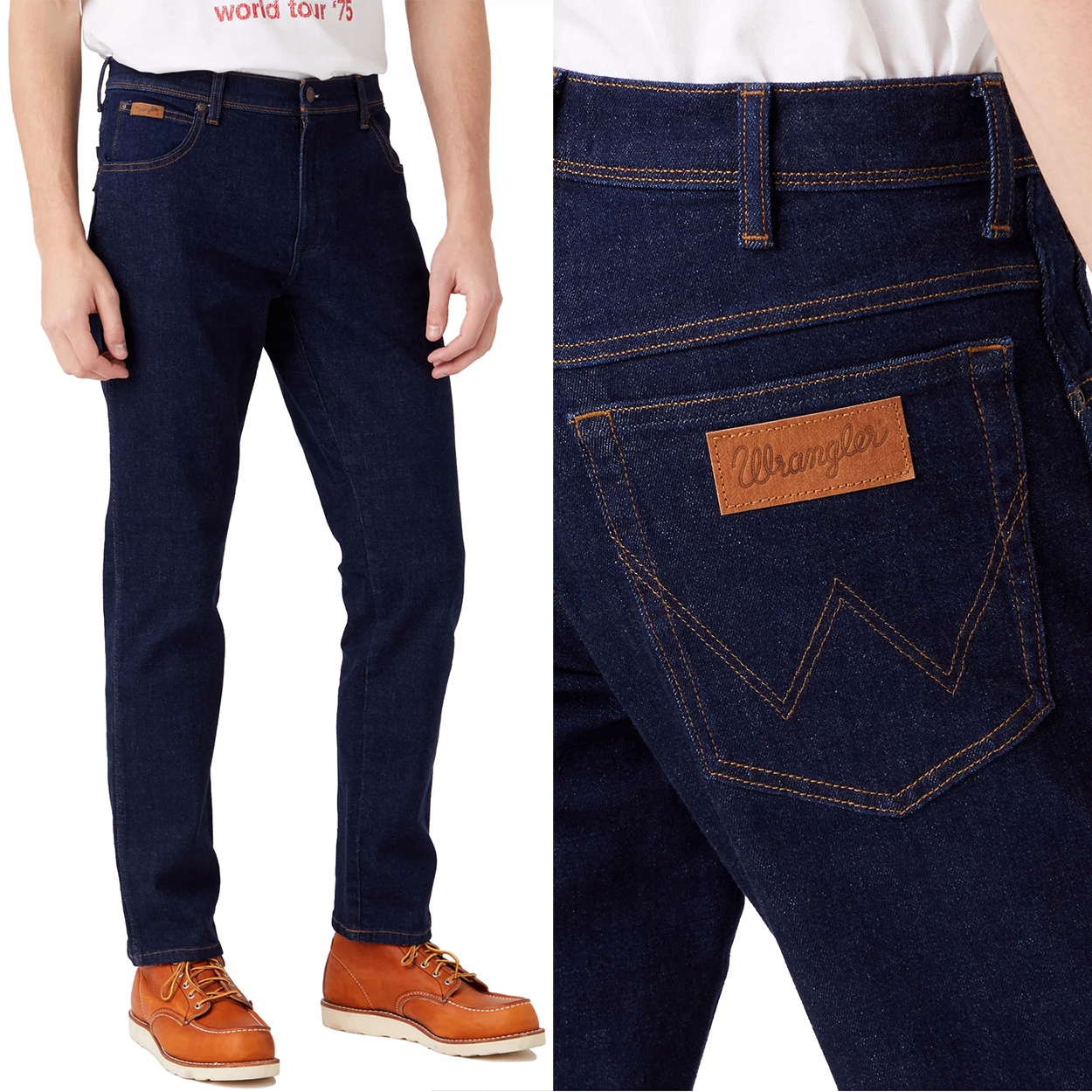 Wrangler Texas Slim Day Drifter lehce přiléhavé džínové kalhoty W32 L36