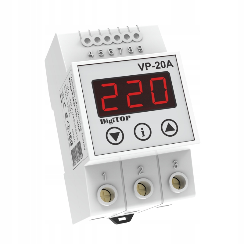 Przekaźnik napięciowy DigiTOP VP-20A EAN (GTIN) 4820118380124