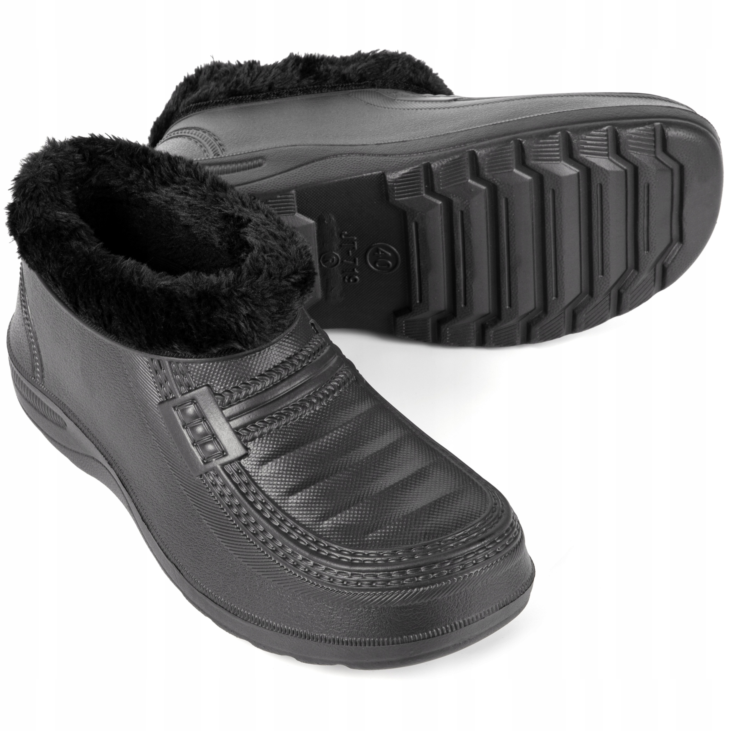 KALOSZE KRÓTKIE ZIMOWE CHODAKI KROKSY MĘSKIE OCIEPLANE OGRODOWE PIANKOWE 45 Marka inna