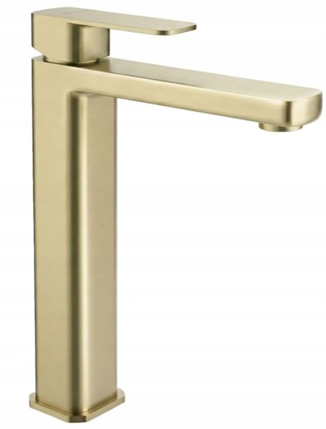 Vysoká Brúsená Umývadlová Batéria Arlo Zlatá Rea