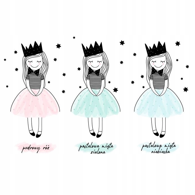 NAKLEJKA NA ŚCIANĘ KSIĘŻNICZKA AMELKA RÓŻ L Kod producenta DK141